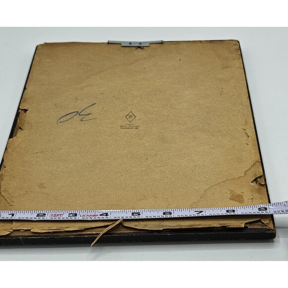 Vtg 1930 Mary Fisher Milkweed Hand Painted Reverse Couple Courting Silhouette - Picture 9 of 11